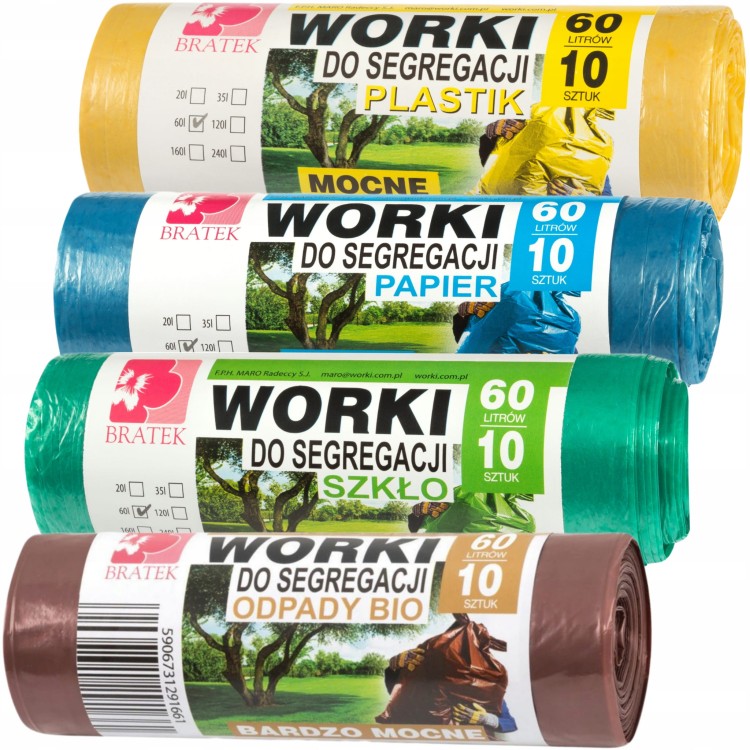 ZESTAW-4-rodzaje-workow-60L-segregacja-plastik-szklo-makulatura-bio