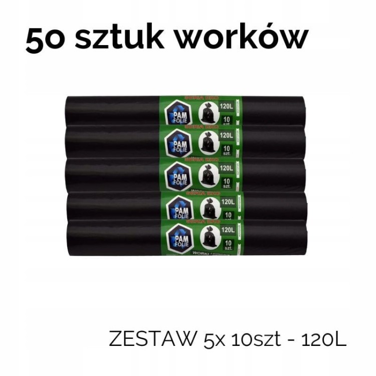 pam-folie worki czarne eko 120l